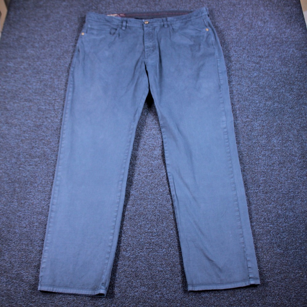 Johnston & Murphy Pants Mens 38x32 Pima Cotton Stretch 5-Pocket Chinos Casual
